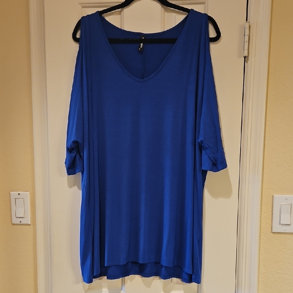 Royal Blue Oversized 3/4 Sleeve Tunic